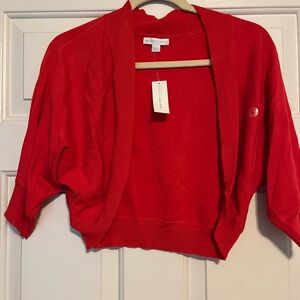 New York & Company Red Women's Cardigan